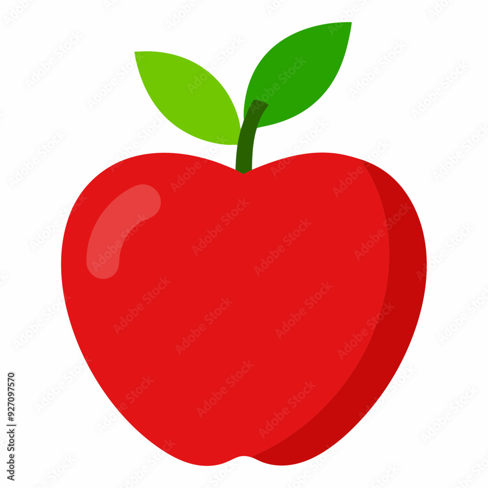 red apple with leaf silhouette vector illustration red apple with leaf silhouette vector illustration