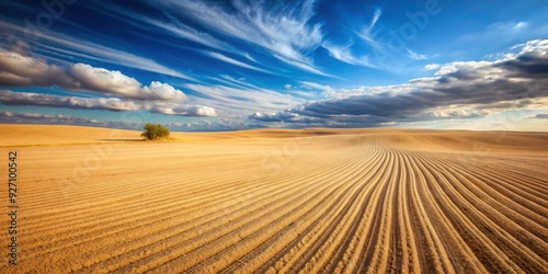 Barren desert sands slowly engulf a once thriving harvest field, harvest, desert, cyclical, life, nature, transition, change photo