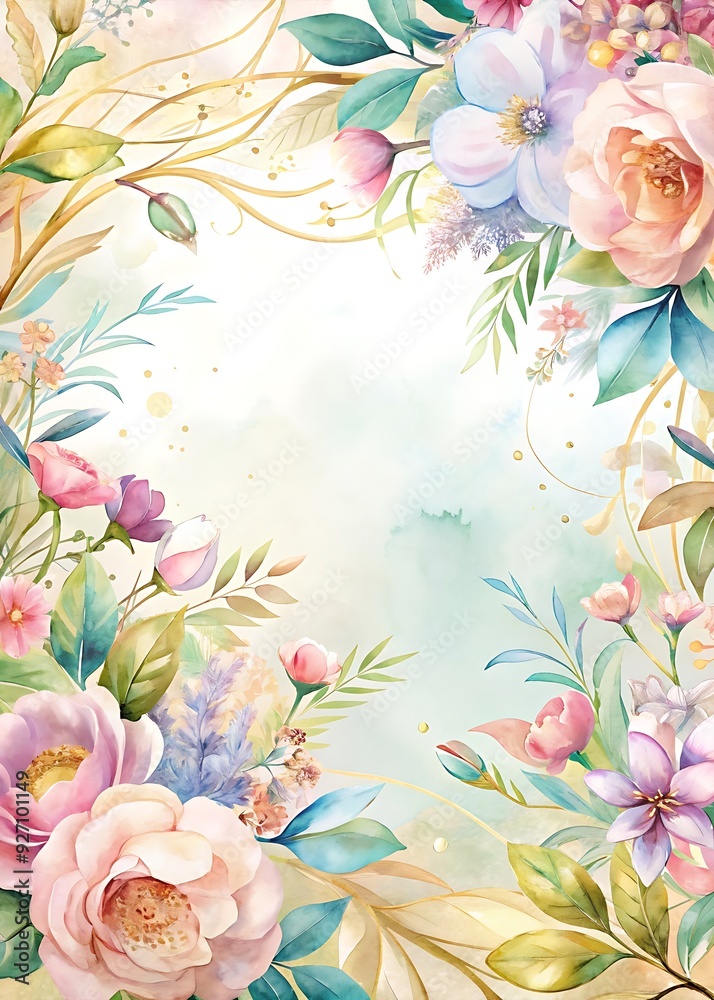 Stunning Holiday Card Made of Fresh Flowers for a Cheerful Background. Holiday. Card. Flowers. Background. Cheerful Stunning Holiday Card Made of Fresh Flowers for a Cheerful Background. Holiday. Card. Flowers. Background. Cheerful