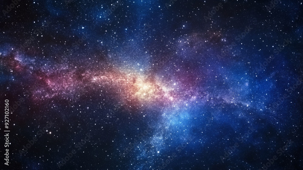 Night sky - Universe filled with stars, nebula and galaxy Night sky - Universe filled with stars, nebula and galaxy