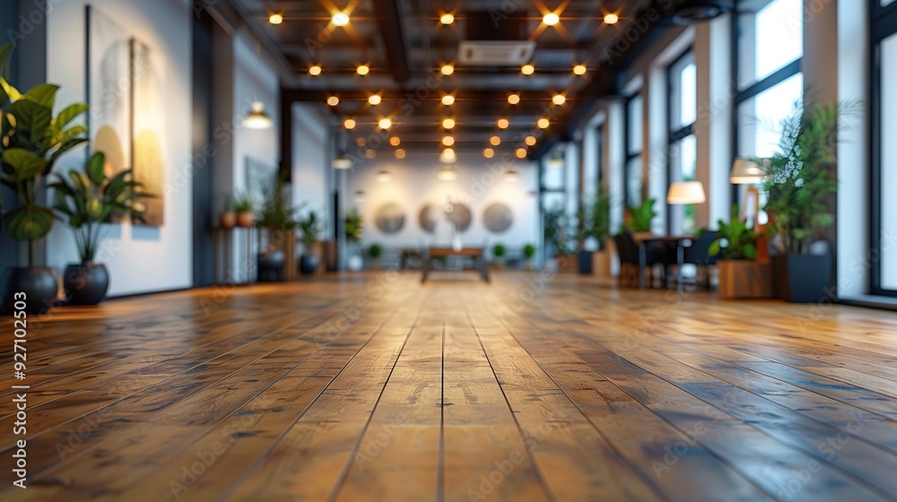 The blurred view of a white, open-concept office interior is perfect for use as a background. The blurred view of a white, open-concept office interior is perfect for use as a background.