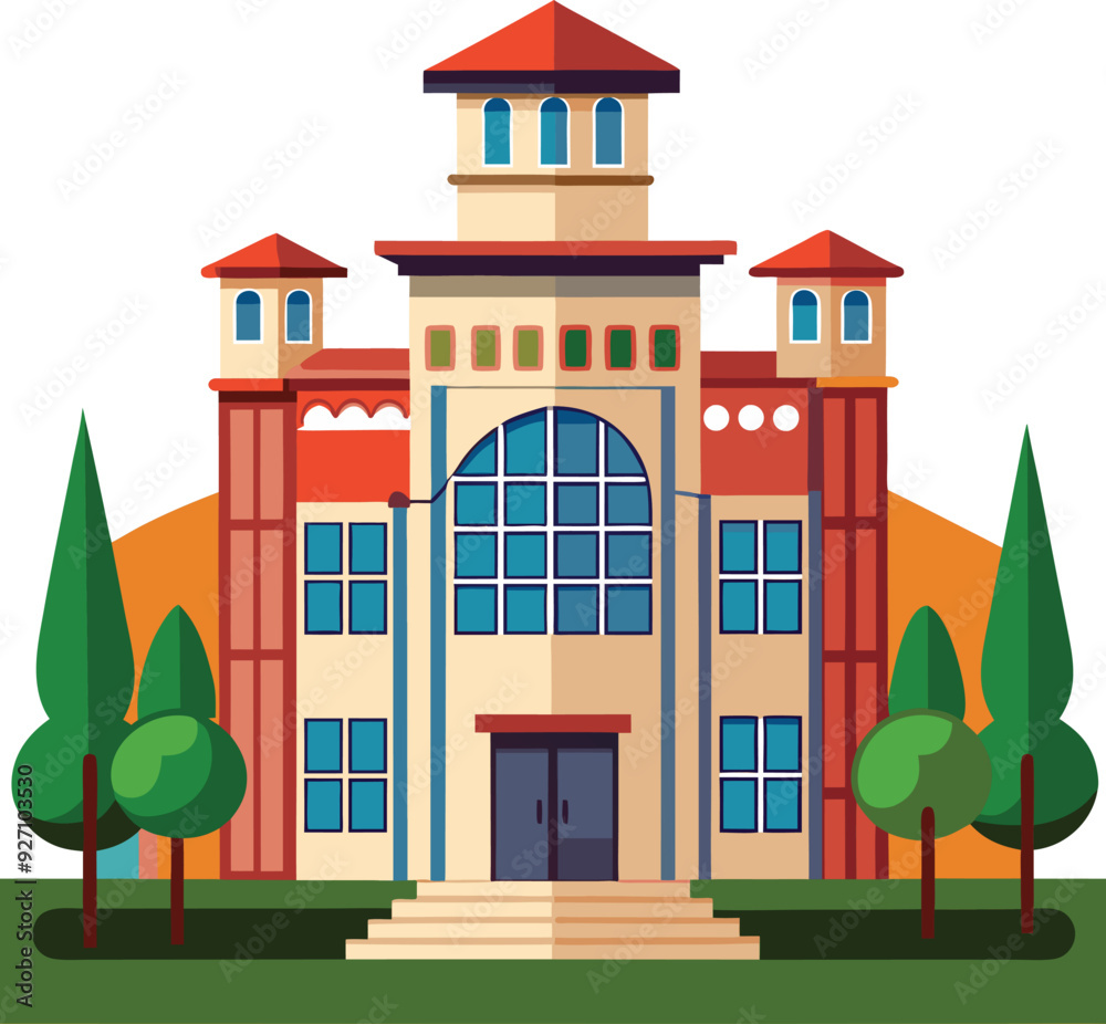 big building vector