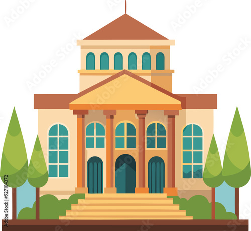 big building vector