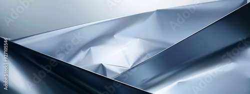 Banner illustration with metal texture.