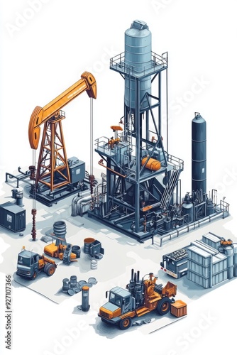 Wallpaper Mural Oil Refinery Equipment Torontodigital.ca