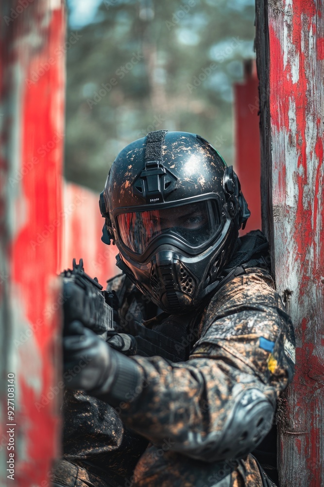 Man in Camouflage Holding Gun Man in Camouflage Holding Gun