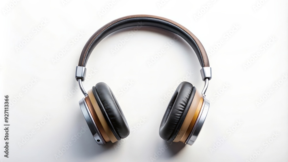 Fototapeta premium Headphones on white background, music, sound, technology, audio, isolated, equipment, earphones, headset, accessory