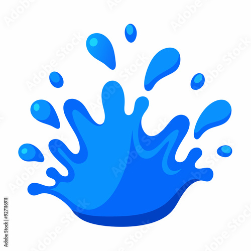 blue water splash