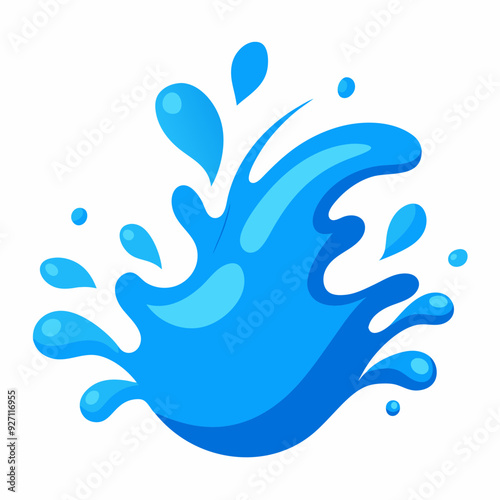 blue water splash