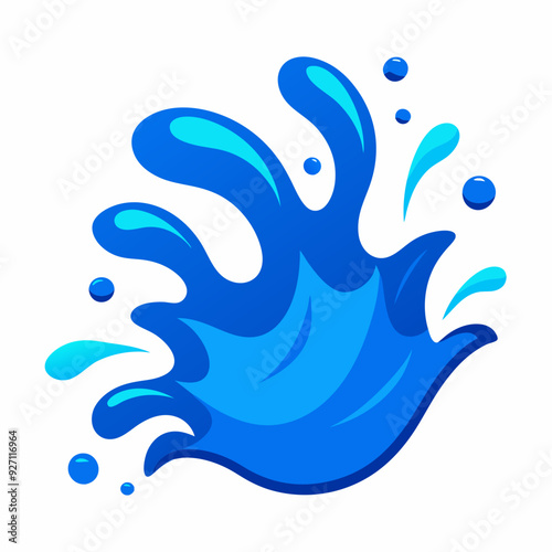 blue splash