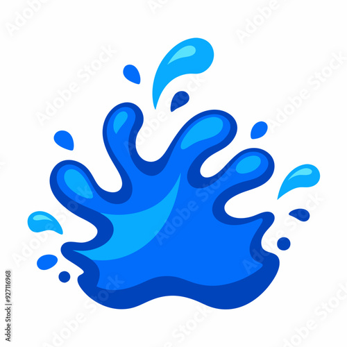 blue splash