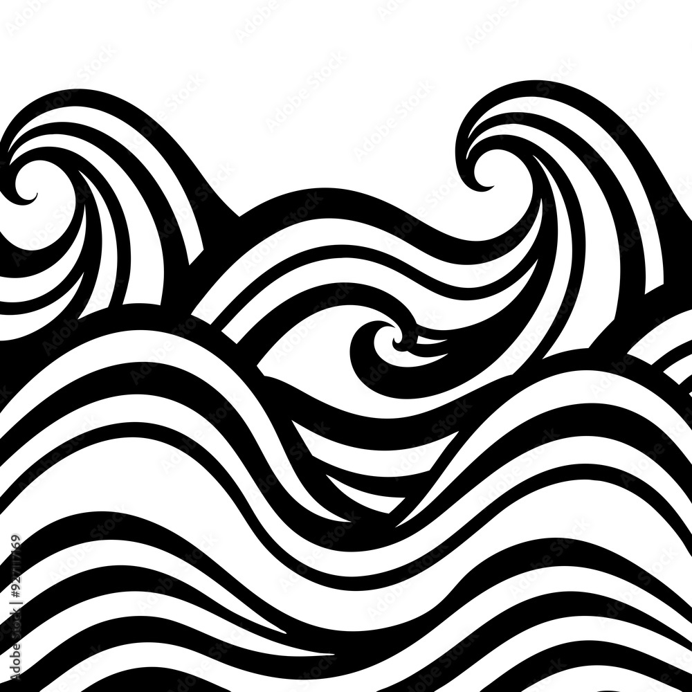 Obraz premium black and white abstract background