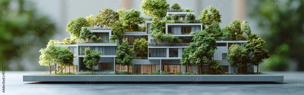 Architects designing green building with rooftop gardens Architects designing green building with rooftop gardens