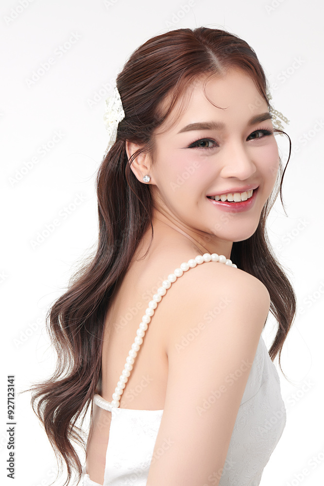 Beautiful young asian woman with clean fresh skin on white background, Face care, Facial treatment, Cosmetology, beauty and spa, Asian women portrait. Beautiful young asian woman with clean fresh skin on white background, Face care, Facial treatment, Cosmetology, beauty and spa, Asian women portrait.