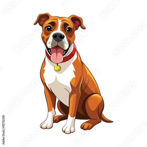 Boxer Dog Clipart: Premium Vector Illustration Design