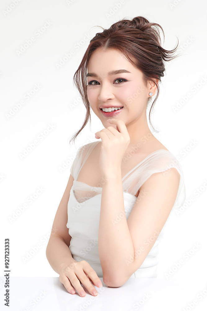 Beautiful young asian woman with clean fresh skin on white background, Face care, Facial treatment, Cosmetology, beauty and spa, Asian women portrait. Beautiful young asian woman with clean fresh skin on white background, Face care, Facial treatment, Cosmetology, beauty and spa, Asian women portrait.