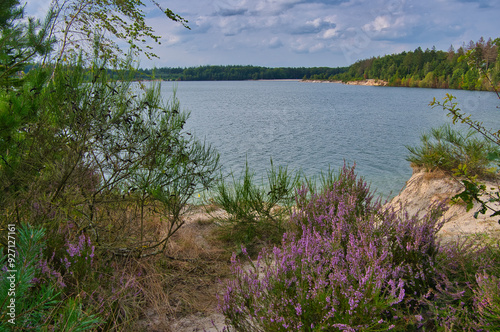 Badesee Gasseltevelt bei Gasselte im Norden der Niederlande photo