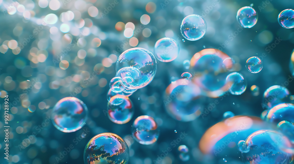 a picture of many colorful soap bubbles floating in the air. a picture of many colorful soap bubbles floating in the air.