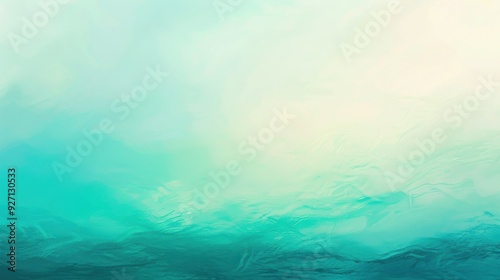 A digital illustration of a green and white abstract watercolor background. The image features a gradient of colors from a light white at the top to a darker teal green at the bottom. The overall appe