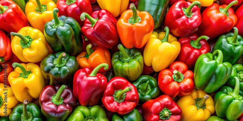Colorful background of red, yellow, and green bell peppers , vegetables, peppers, capsicum, fresh, vibrant, colorful, red, yellow Colorful background of red, yellow, and green bell peppers , vegetables, peppers, capsicum, fresh, vibrant, colorful, red, yellow