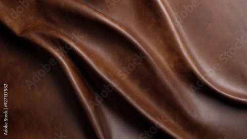 Smooth leather texture in deep brown, rich and luxurious