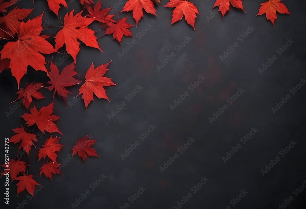 red maple leaves on the ground
