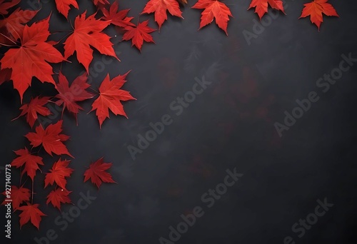 red maple leaves on the ground
