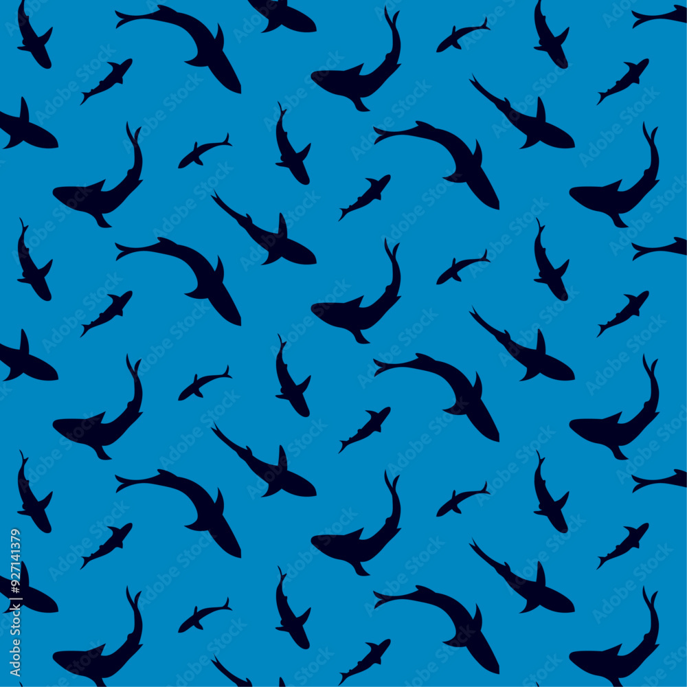 Fish in the ocean seamless pattern Fish in the ocean seamless pattern