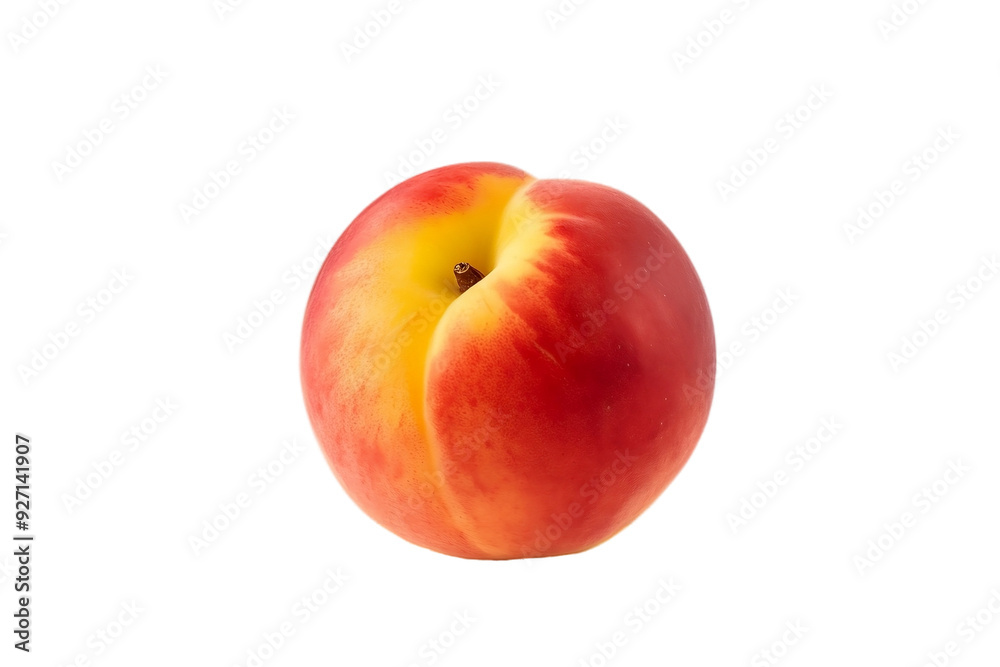 Peach or nectarine on white background Peach or nectarine on white background