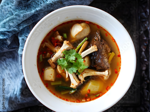 Tengkleng is a soup-like dish with goat bones as the main ingredient from the Special Region of Yogyakarta.
 photo