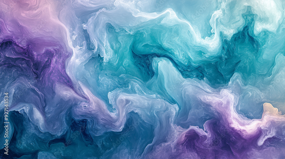 Mystic Tides - Enchanted Waters - Watercolor Swirls - Fluid Art Mystic Tides - Enchanted Waters - Watercolor Swirls - Fluid Art