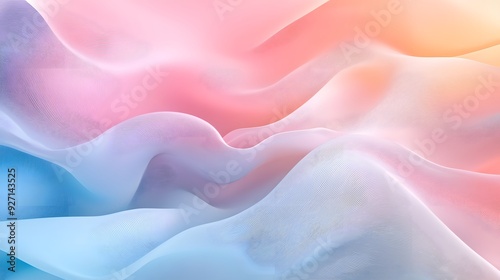 Visualize a pastel background featuring a minimal wavy line pattern in soft photo