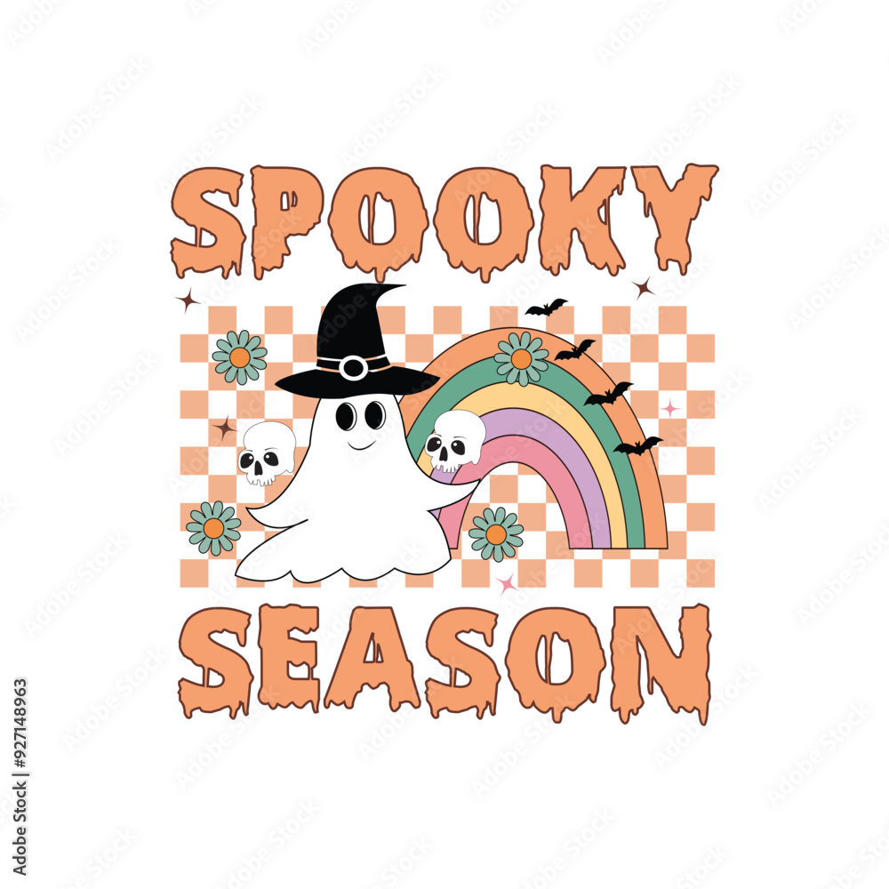 Retro Halloween Tshirt Design, Halloween Background Spooky season Retro Halloween Tshirt Design, Halloween Background Spooky season