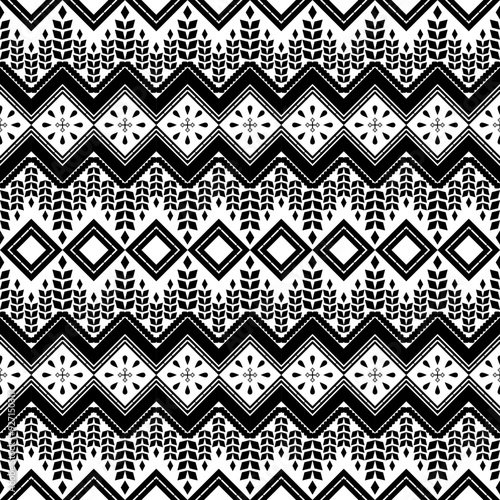 Thai pattern, Thai fabric,Art Design Creative Exotic Fabric,Abstract ethnic geometric pattern,print,border,tradition,ethnic oriental floral seamless pattern,illustration