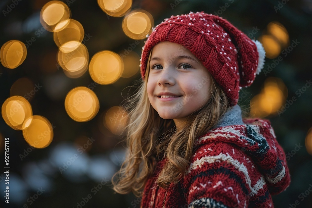 Girl enjoying the holidays