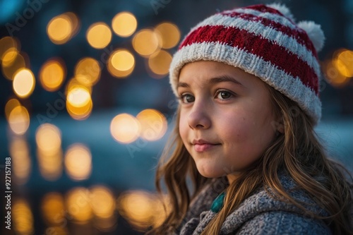 Girl enjoying the holidays