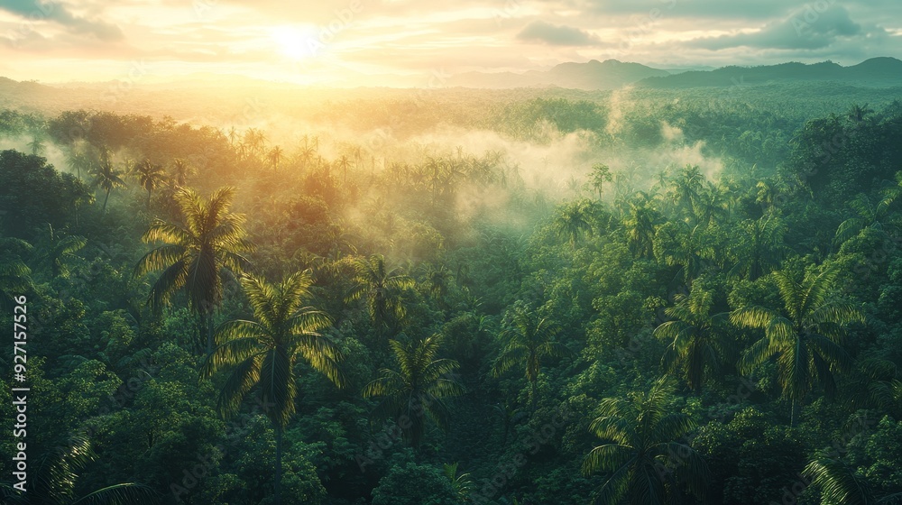 A bird's-eye view of the summer scenery in the Amazon rainforest, featuring a retro movie style and color grading in vintage tones, showcasing natural light and super details. A bird's-eye view of the summer scenery in the Amazon rainforest, featuring a retro movie style and color grading in vintage tones, showcasing natural light and super details.