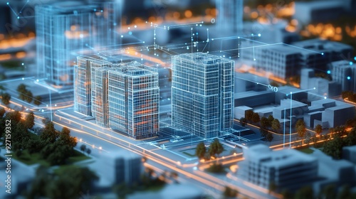 Wallpaper Mural A picture of architects and engineers is displayed alongside digital building information modeling (BIM) technology. Torontodigital.ca