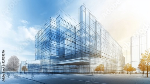 Wallpaper Mural A picture of architects and engineers is displayed alongside digital building information modeling (BIM) technology. Torontodigital.ca