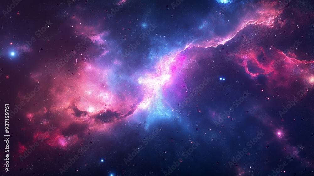 Fantastic science fiction wallpaper of a galaxy Fantastic science fiction wallpaper of a galaxy