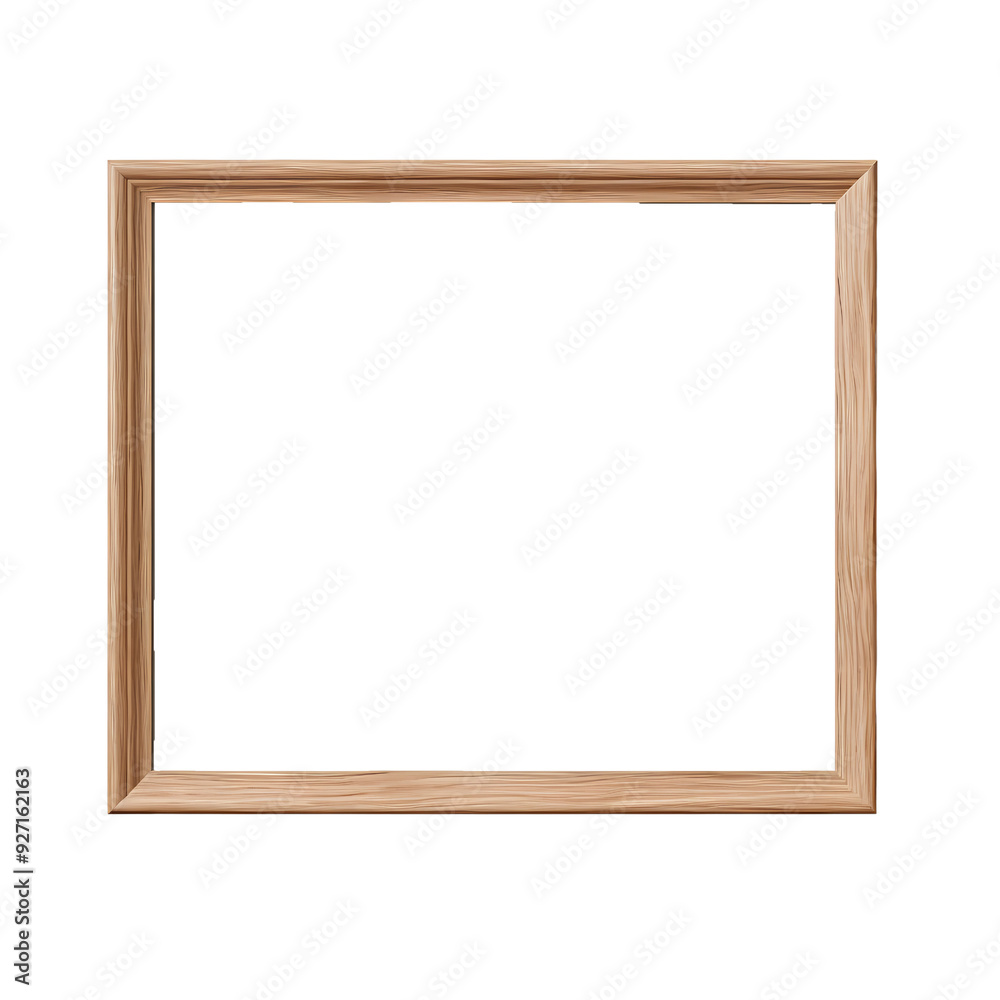 A simple wood frame isolated on a black background. A simple wood frame isolated on a black background.