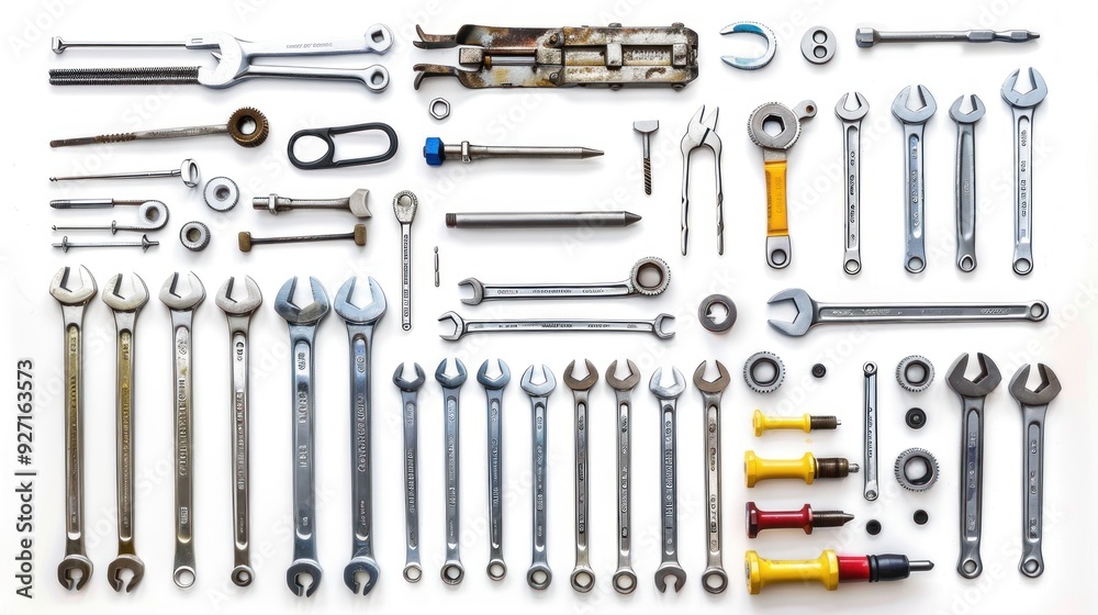 set of tools, Many tools isolated on white background set of tools, Many tools isolated on white background