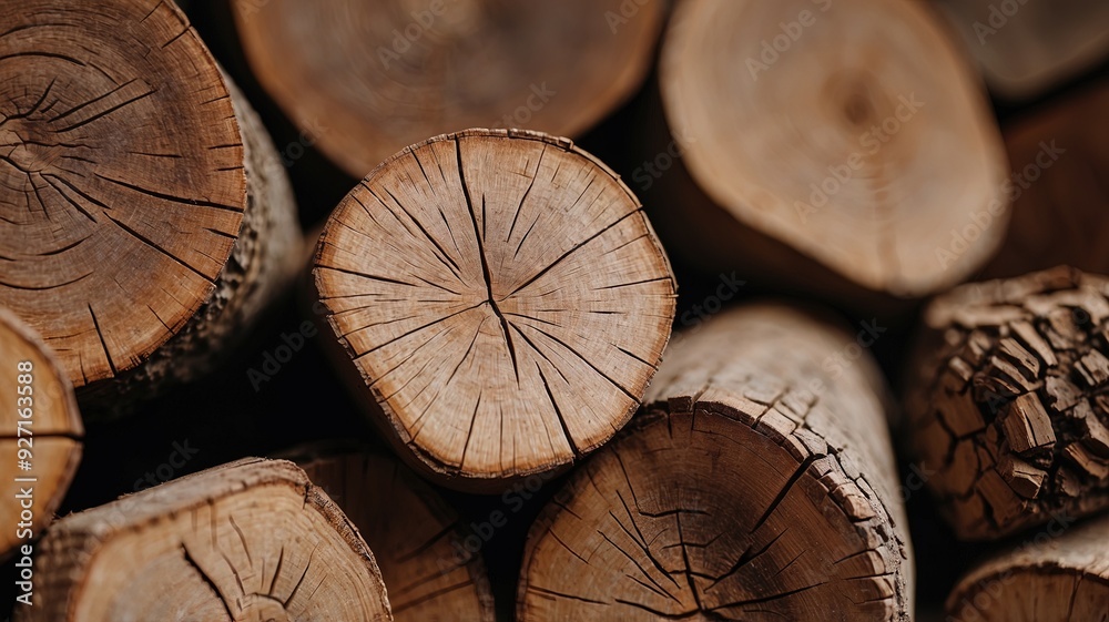 Naklejka premium Close up on details of wood surface background