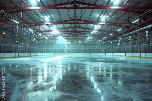 ai generative hockey arena view