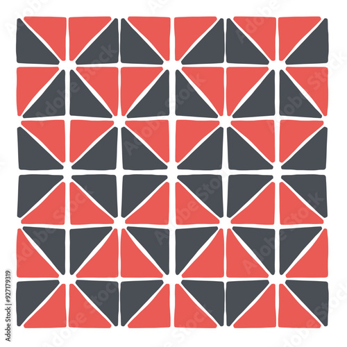 seamless pattern flat ornament motif scandinavian