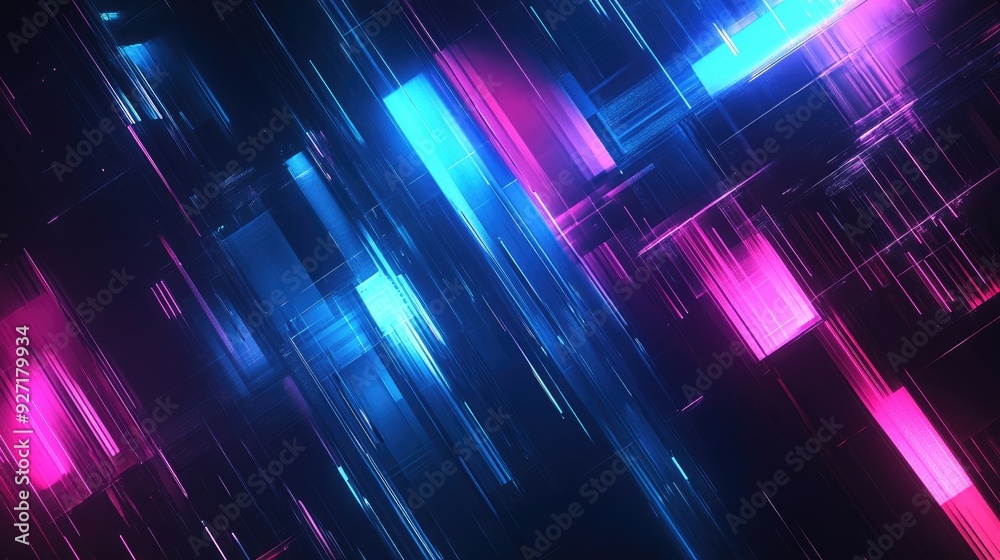 Abstract blue and pink glowing lines. Perfect for technology, futuristic, or gaming related projects. Abstract blue and pink glowing lines. Perfect for technology, futuristic, or gaming related projects.