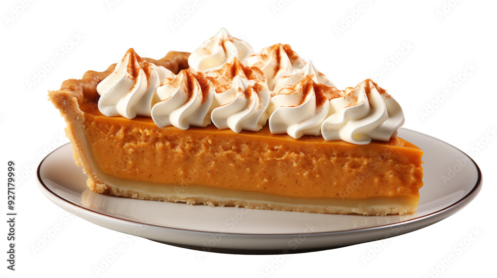 Half of a pumpkin pie isolated on transparent background. Half of a pumpkin pie isolated on transparent background.