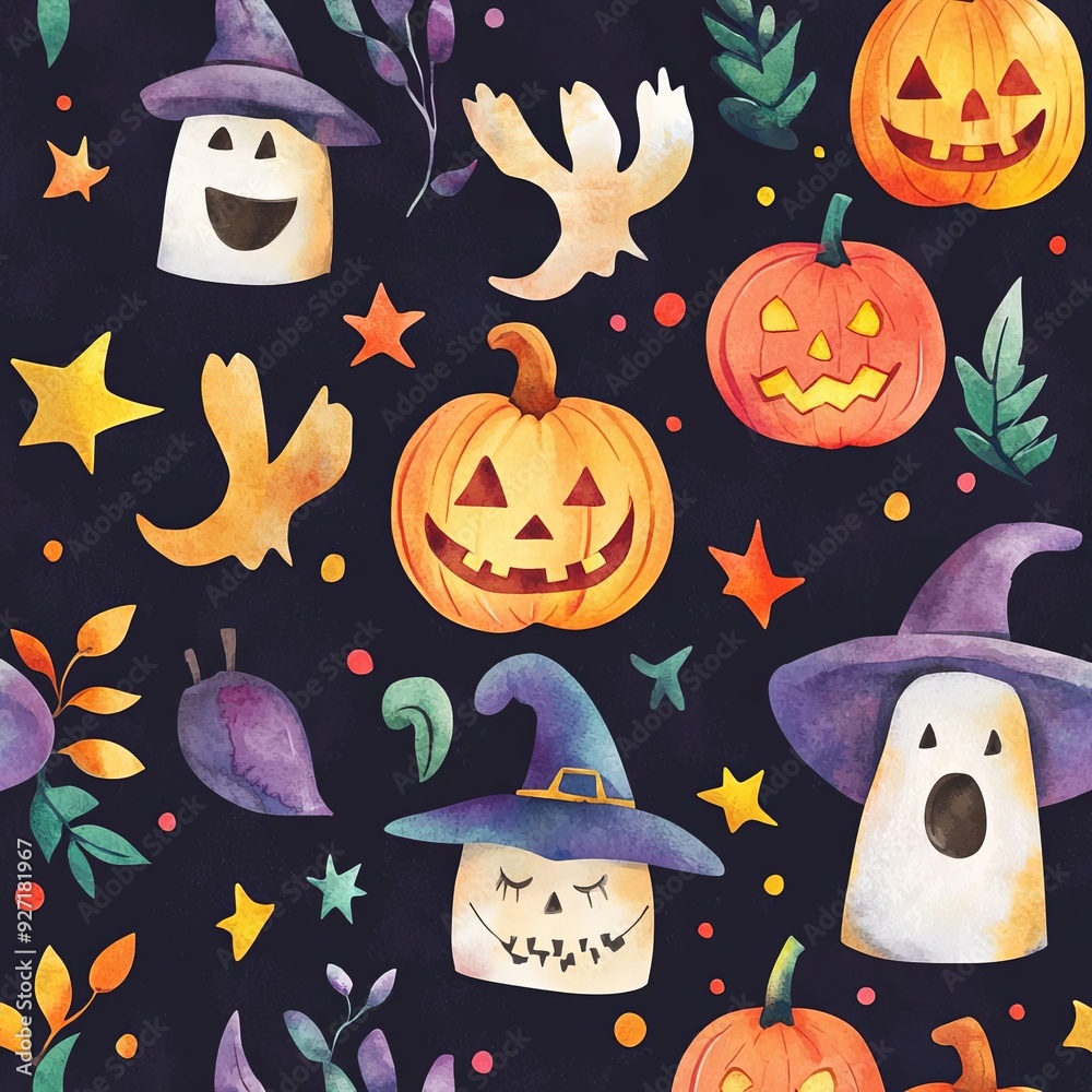 halloween seamless pattern halloween seamless pattern
