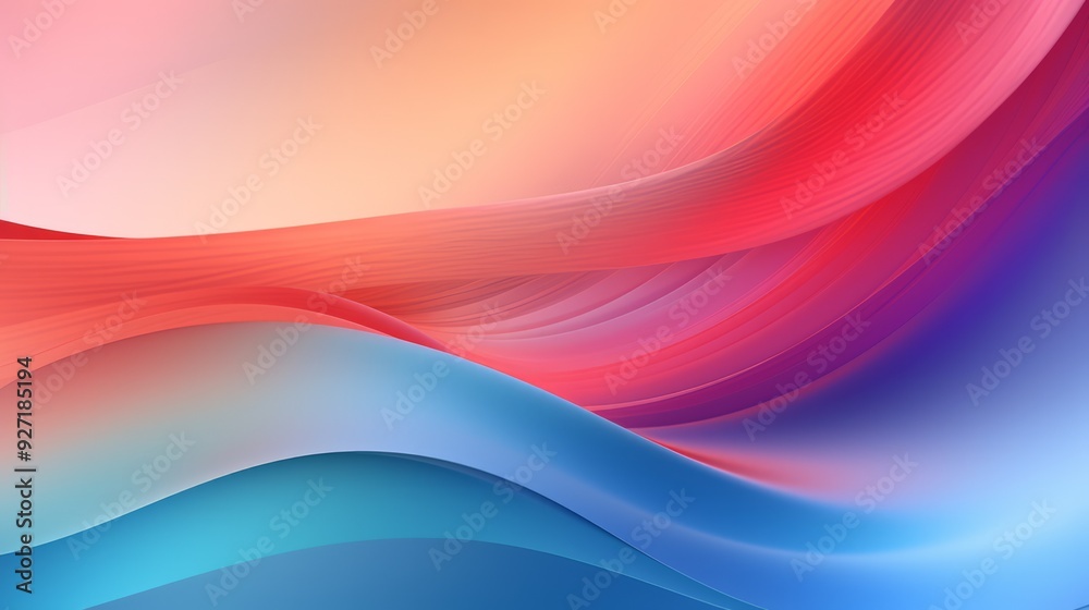 Abstract colorful background with blue and red mixed color shapeless waves. Neural network ai generated art Abstract colorful background with blue and red mixed color shapeless waves. Neural network ai generated art