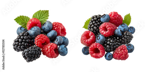 Fruits on transparent background